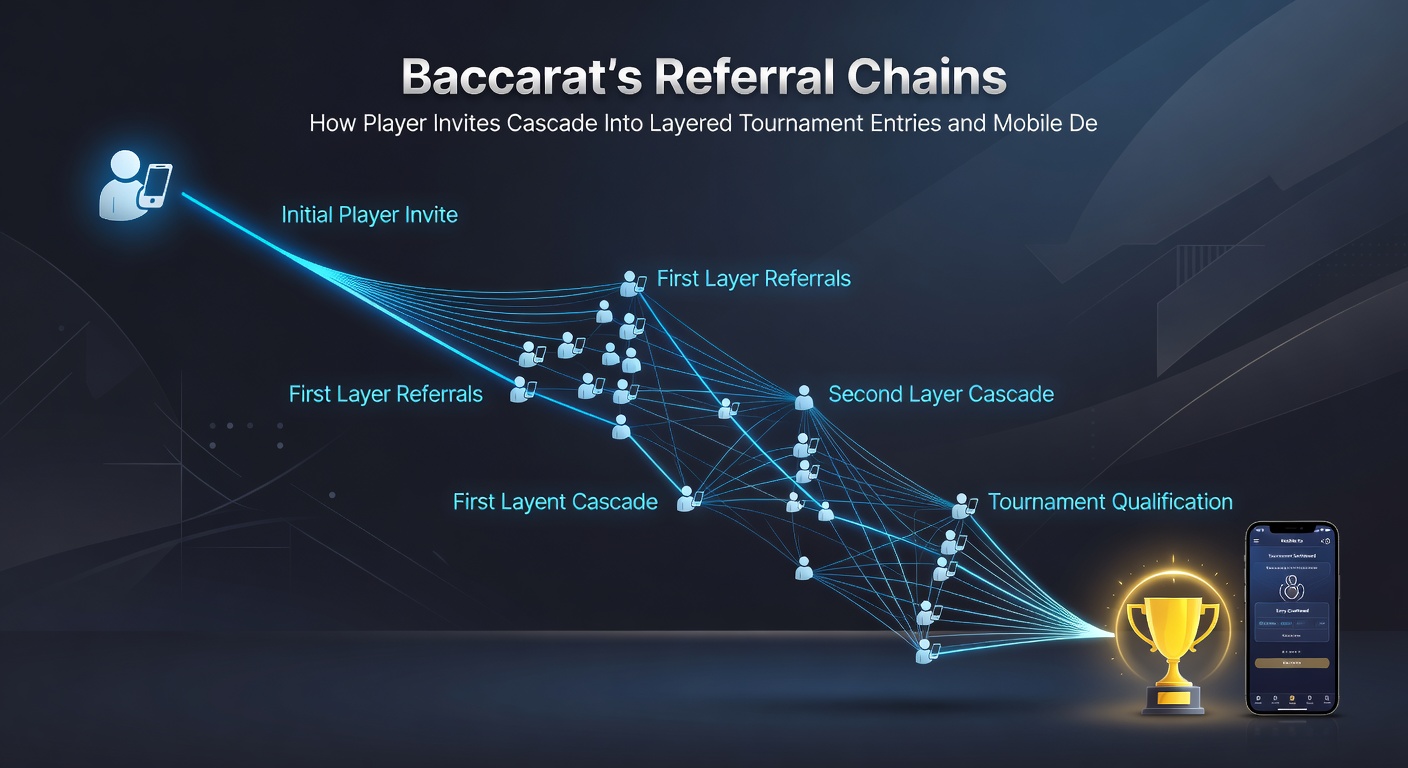 Mobile interface displaying deposit match bonuses triggered by baccarat referral activity