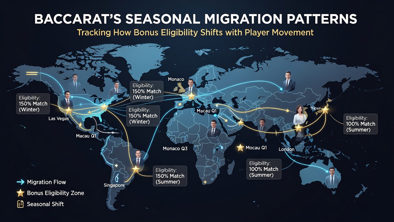 Dashboard interface displaying real-time baccarat bonus adjustments based on player time zone data