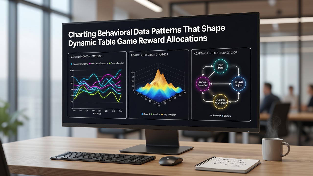 Analytics interface displaying real-time player behavior clusters and corresponding reward adjustments
