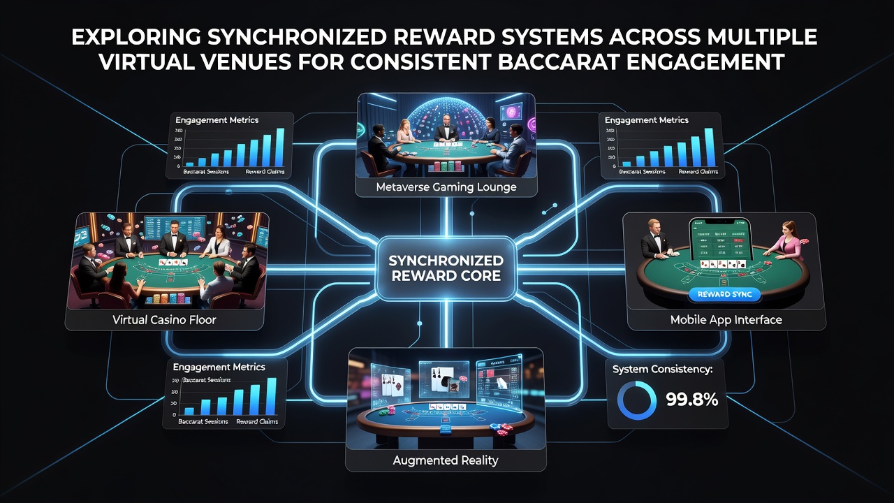 Dashboard screenshot displaying real-time baccarat player metrics synchronized across three virtual casino interfaces with engagement heatmaps