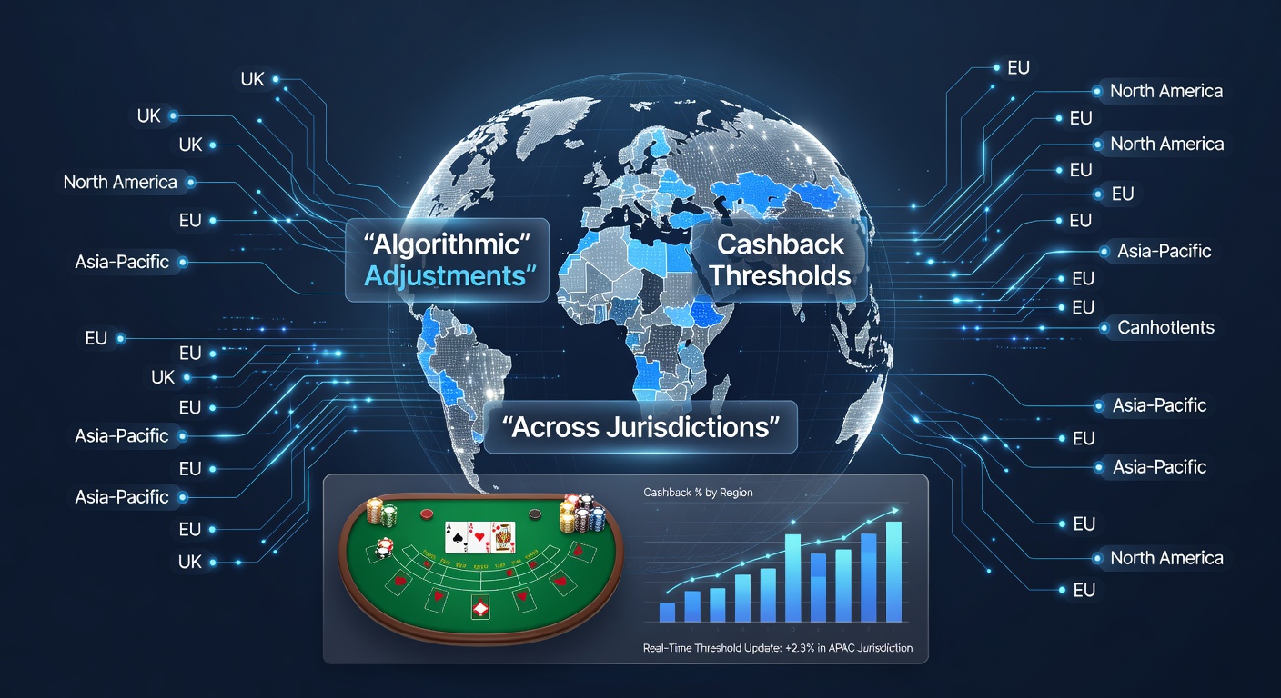 Chart showing cashback threshold variations by jurisdiction in baccarat promotions