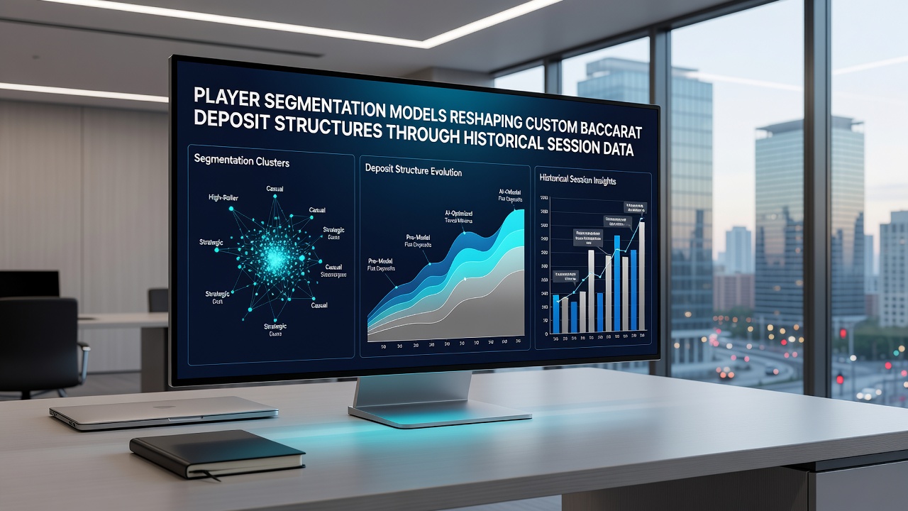 Graph illustrating deposit structure variations across baccarat player segments based on session analytics
