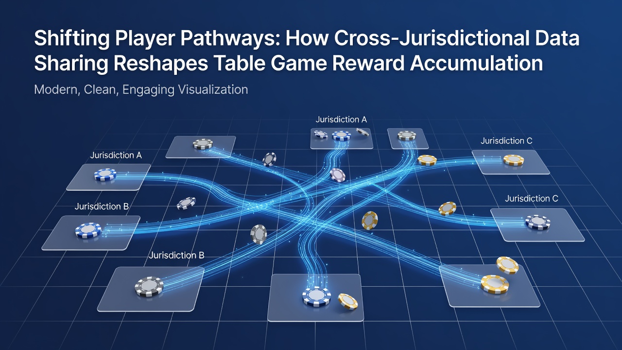 Analytics dashboard showing player reward pathways across jurisdictions